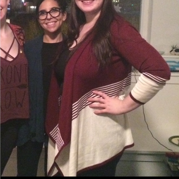 ModCloth Drapey Striped Cardigan - Picture 7 of 7